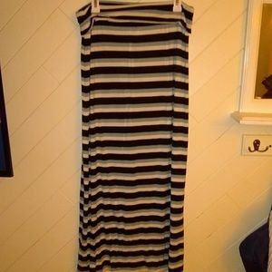Striped Maxi skirt